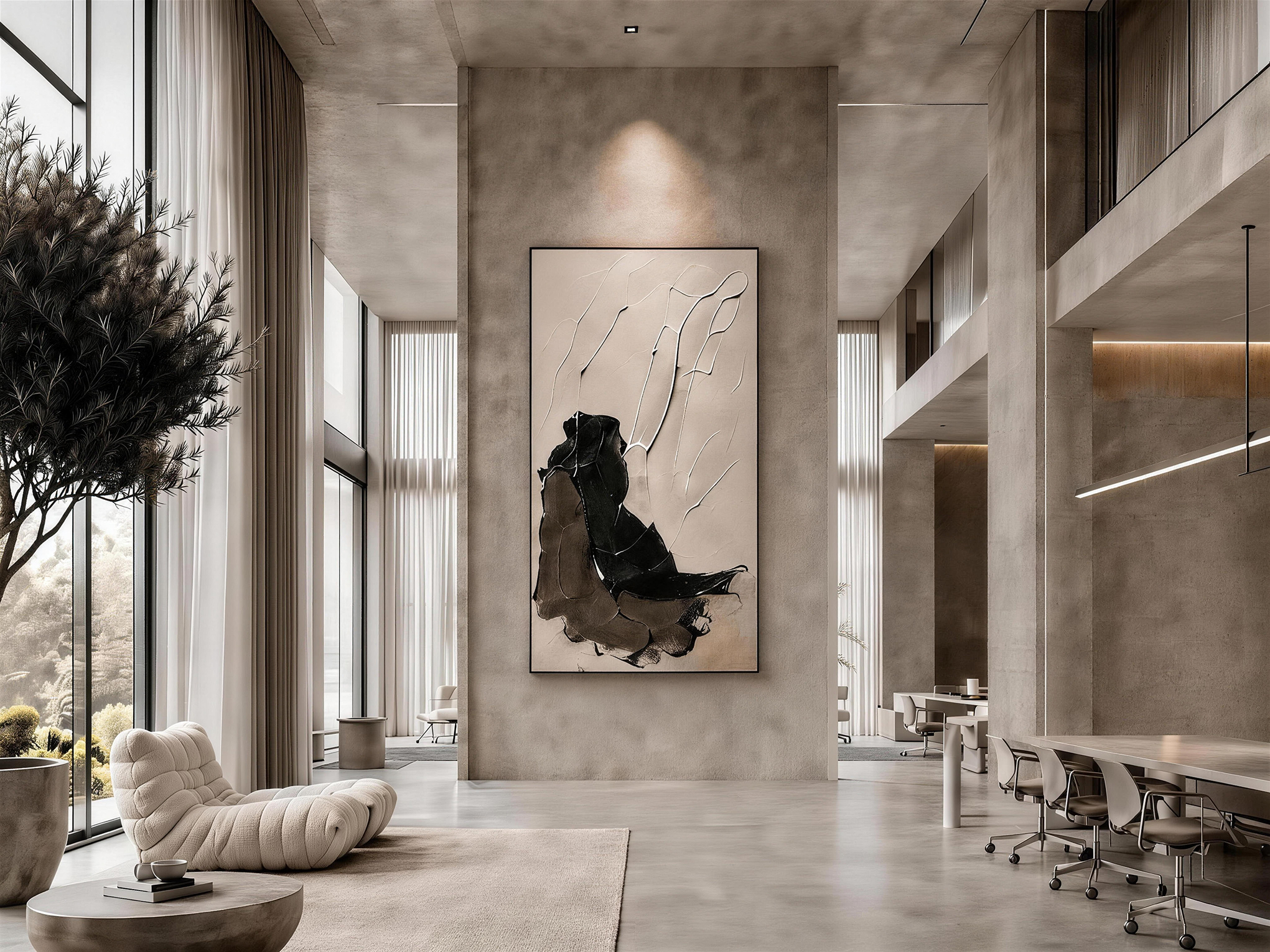 Boutique Hotel Lobby | Carved Art Adds Cultural Elegance