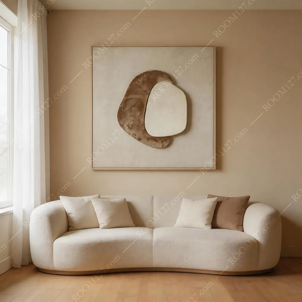 Modern minimalist physical craft three-dimensional LED decorative paintings are suitable for hotels and living rooms