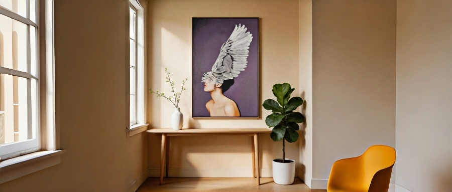 Wing Portrait Wall Art｜New Contemporary Figurative Home Decor